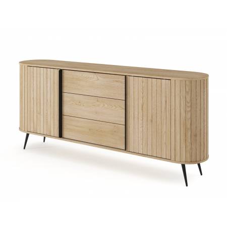Komoda ryflowana dąb cremona 196 cm 2D3S LAVIA